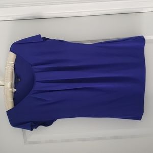 Banana Republic blue violet short sleeve blouse
